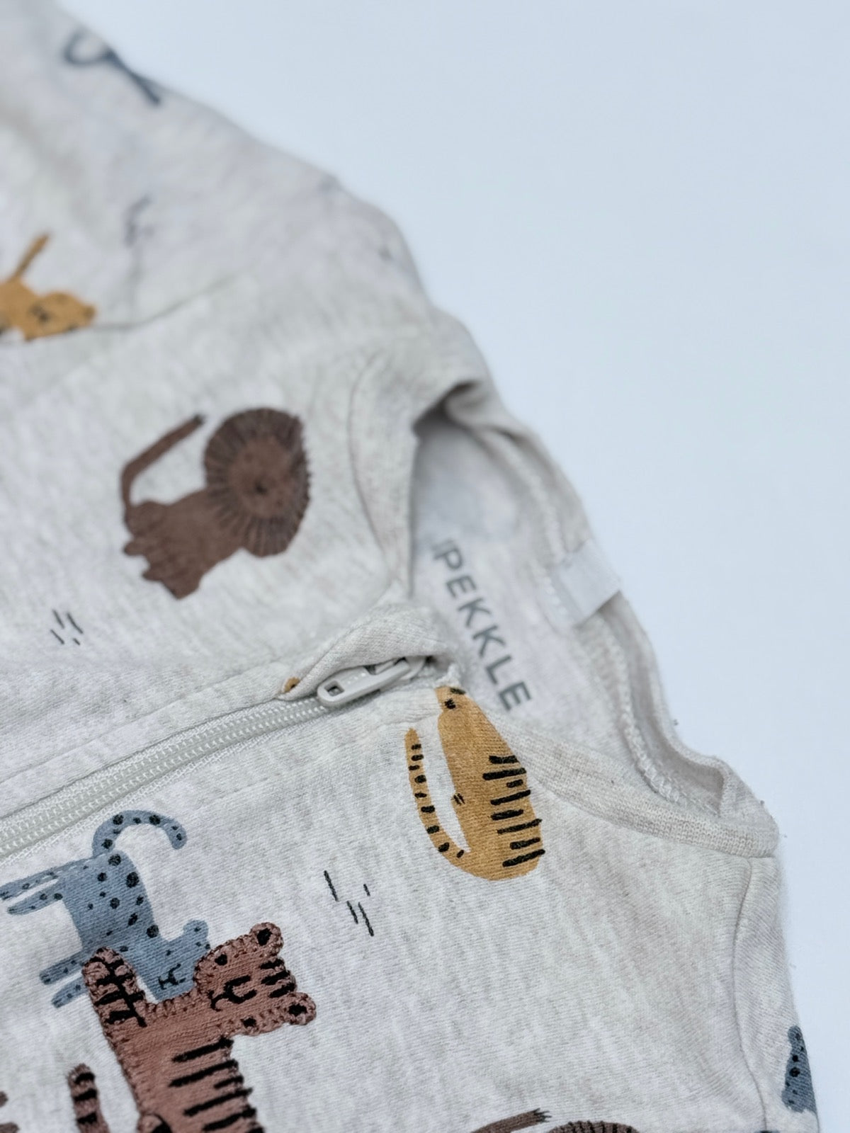 Pekkle Safari Animals Footed Sleeper 3M