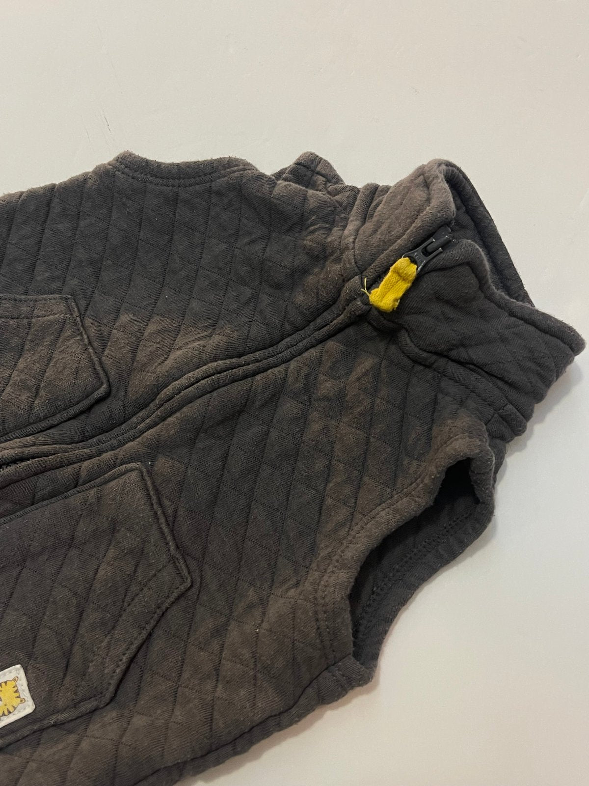 Carter's Gray Quilted Vest 12M