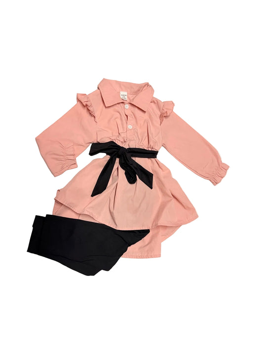 Shein 2pc Dress & Leggings Set 12-18m Fits Big