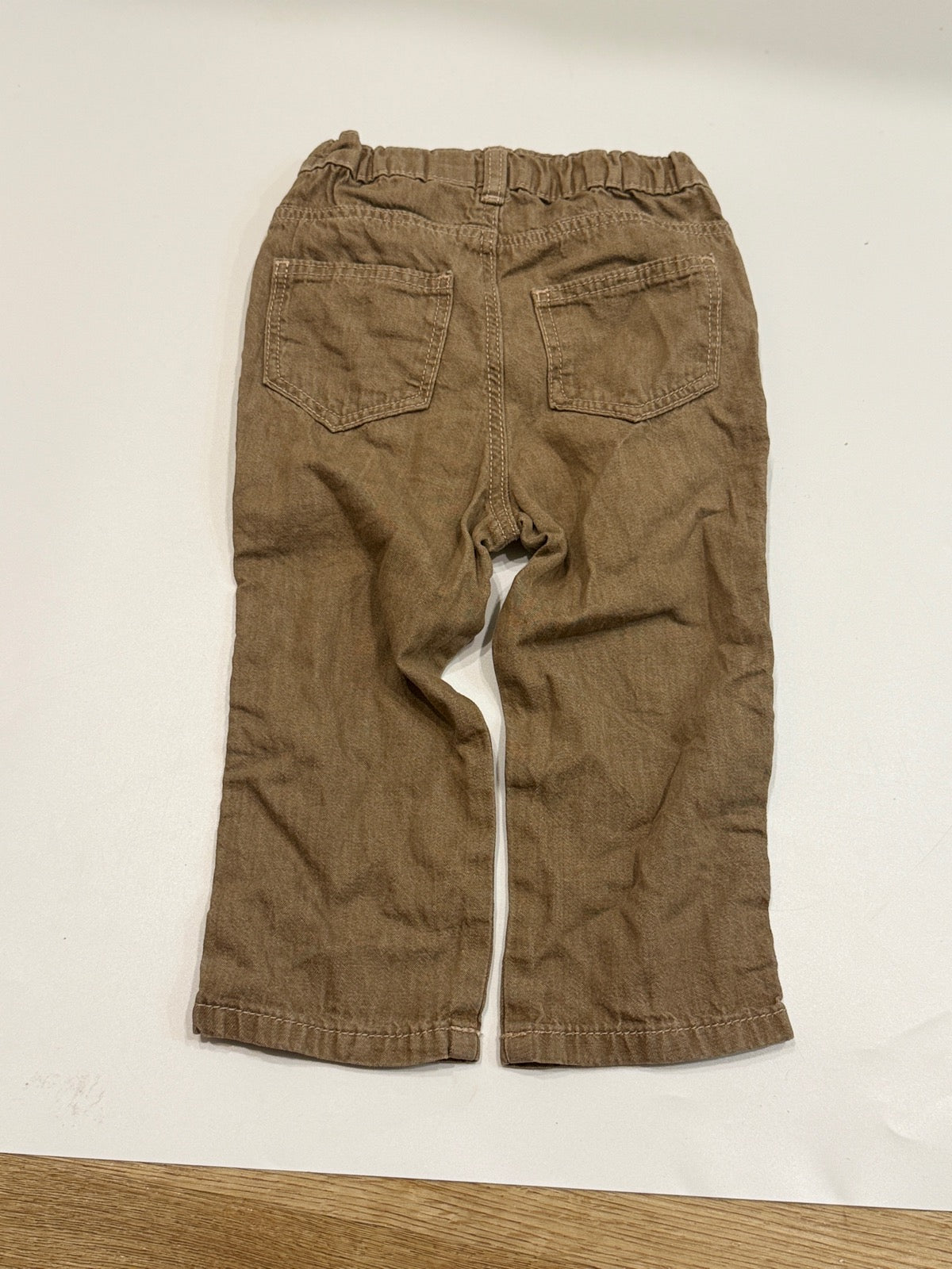 H&M Brown Elastic Waist Pants 18M