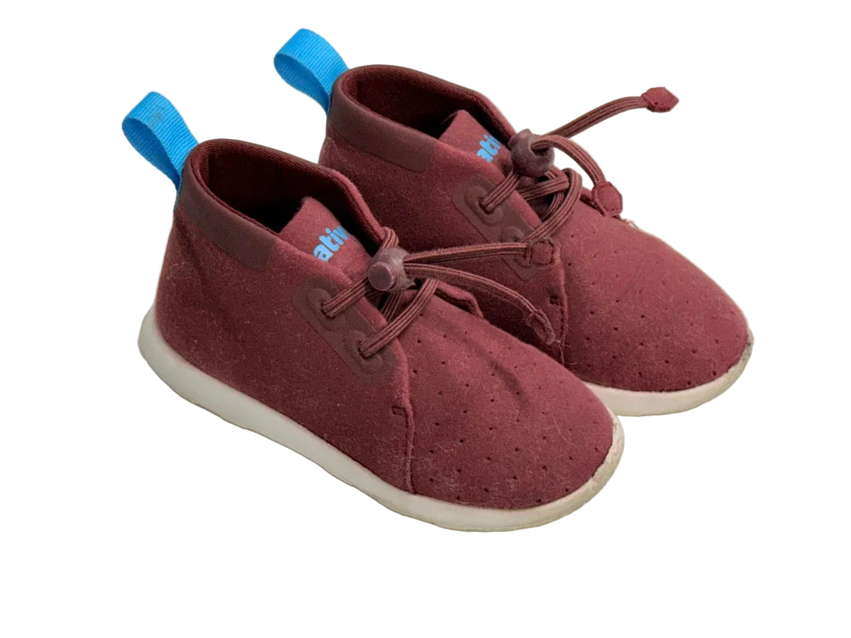 Native Burgundy Chukka Boot Toddler Size 9