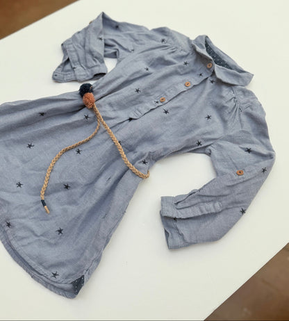 Zara Baby Girl Star Shirt Dress Size 2-3Y