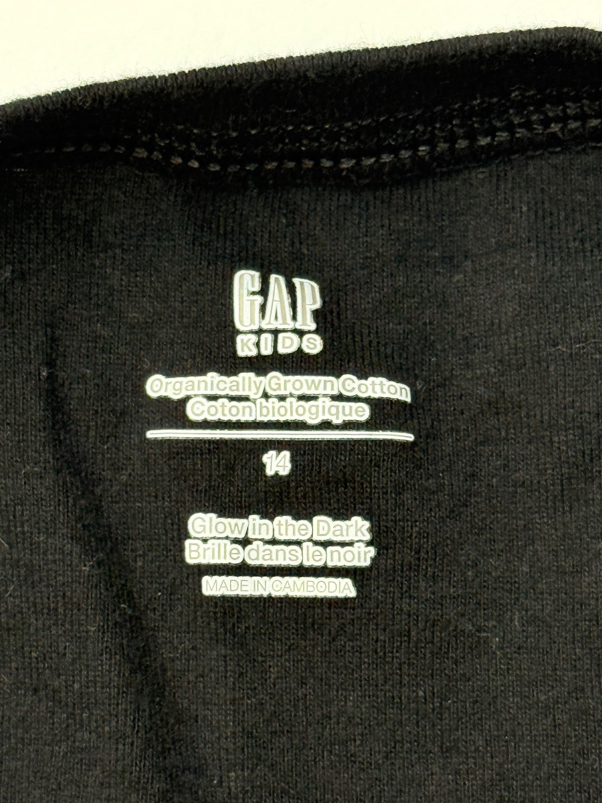 Gap Kids Skeleton Glow in the Dark Pajamas Size 14