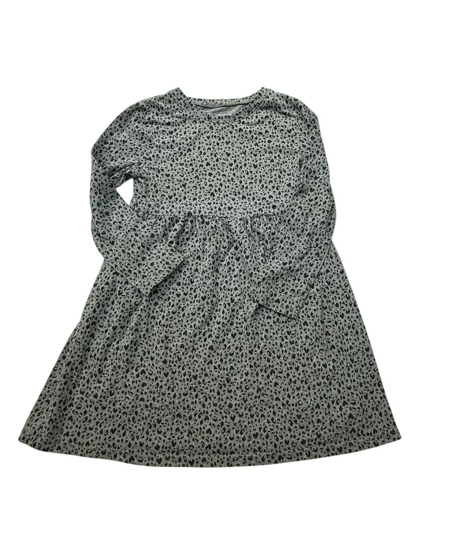 Old Navy Gray Leopard Print Dress 5T