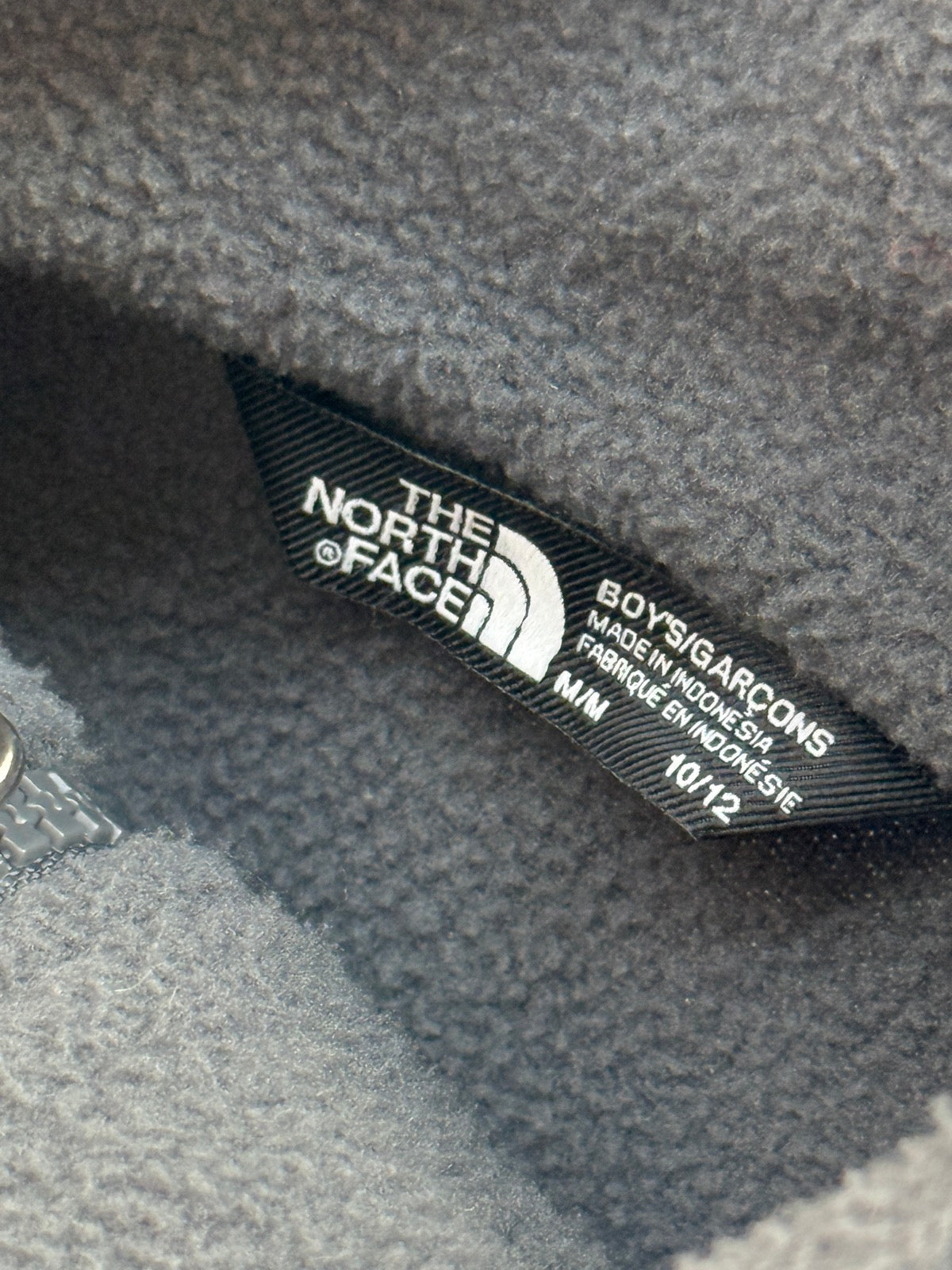 The North Face Gray Fleece Jacket Boys 10-12