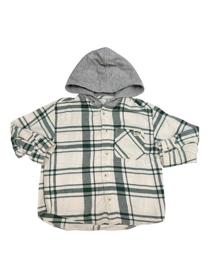 Zara Plaid Hooded Flannel Shirt 2-3Y