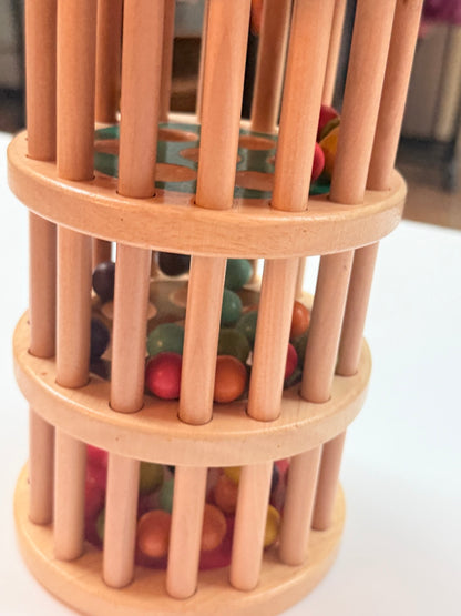 XXLG B. Toys Wooden Rain Stick Rattle