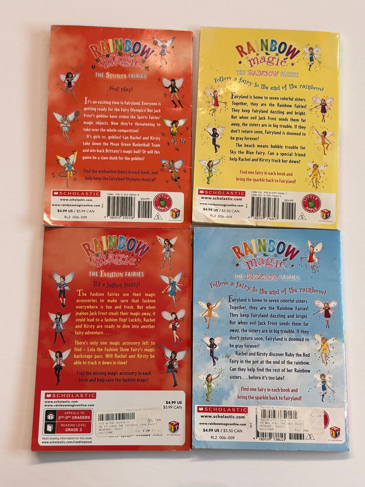 Daisy Meadows Rainbow Magic Random 4-Book Bundle