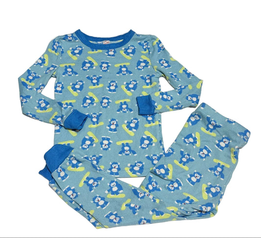Joe Fresh Monster Snowboard Pajama Set Size 4