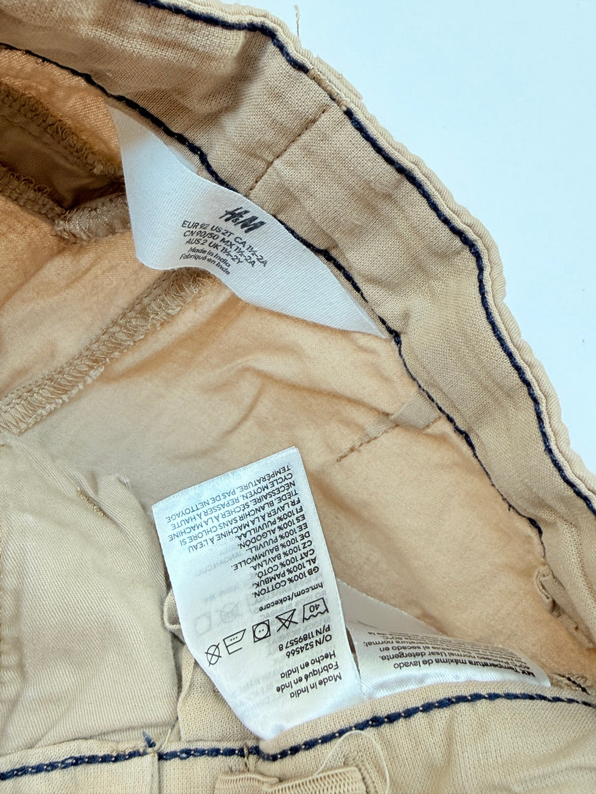 H&M Khaki Chino Pants Size 2T