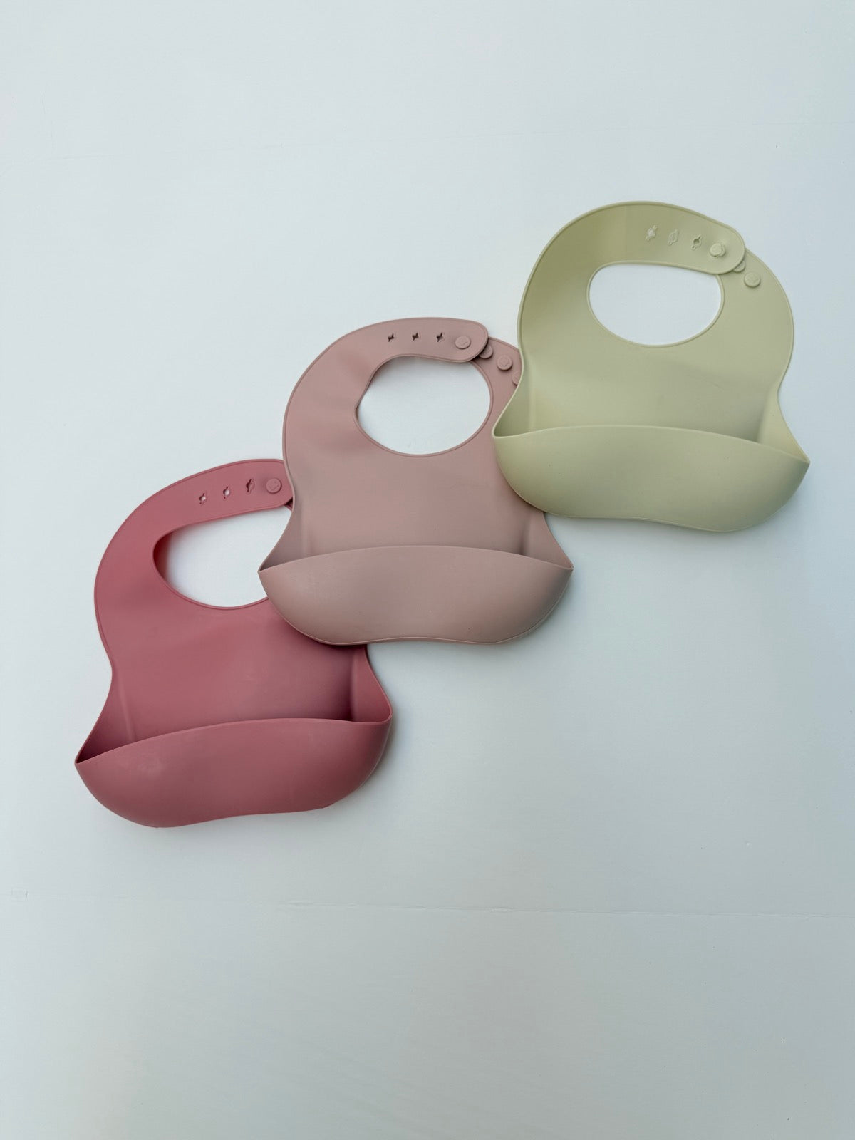 Silicone Adjustable Baby Bibs Set of 3