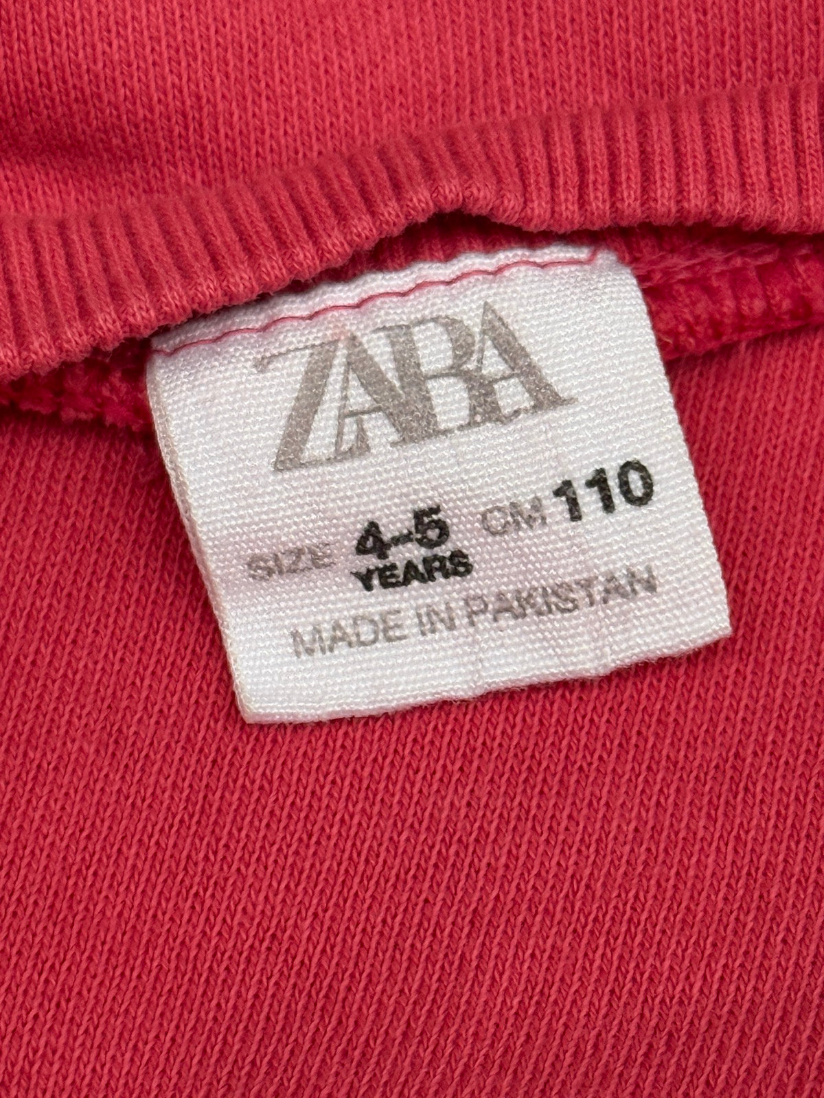 Zara Coral Pullover Sweatshirt Size 4-5Y