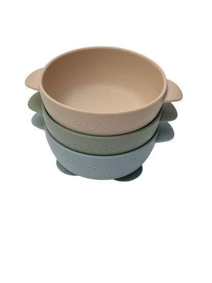 PandaEar Silicone Suction Bowls Set of 3