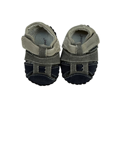 Pediped Navy Gray Sandal Size 2.5-3.5