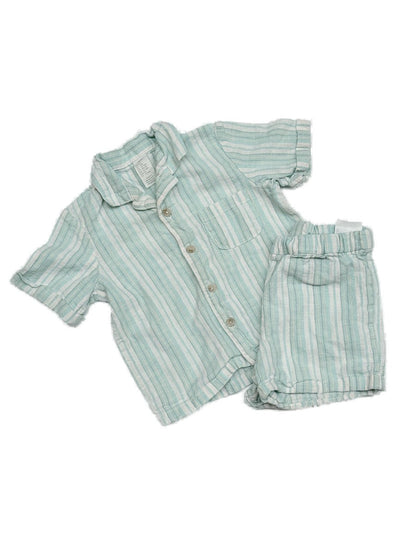 H&M Striped Shirt and Shorts Set 12-18m