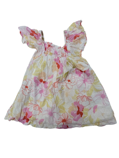 Baby Gap Floral Flutter Sleeve Dress 18-24M