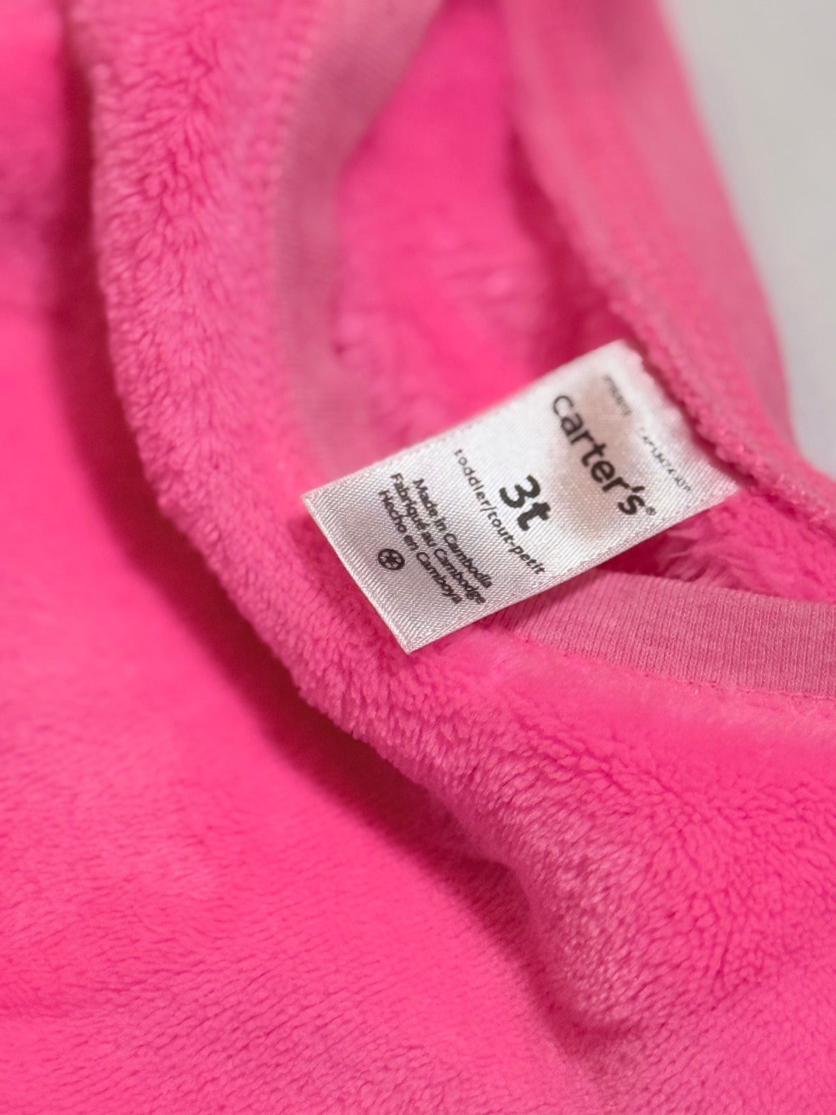Carter's Pink Heart Fleece Sweatshirt 3T