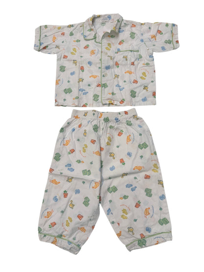 Vintage Baby Gap Gardening Print Pajama Set 12-24M