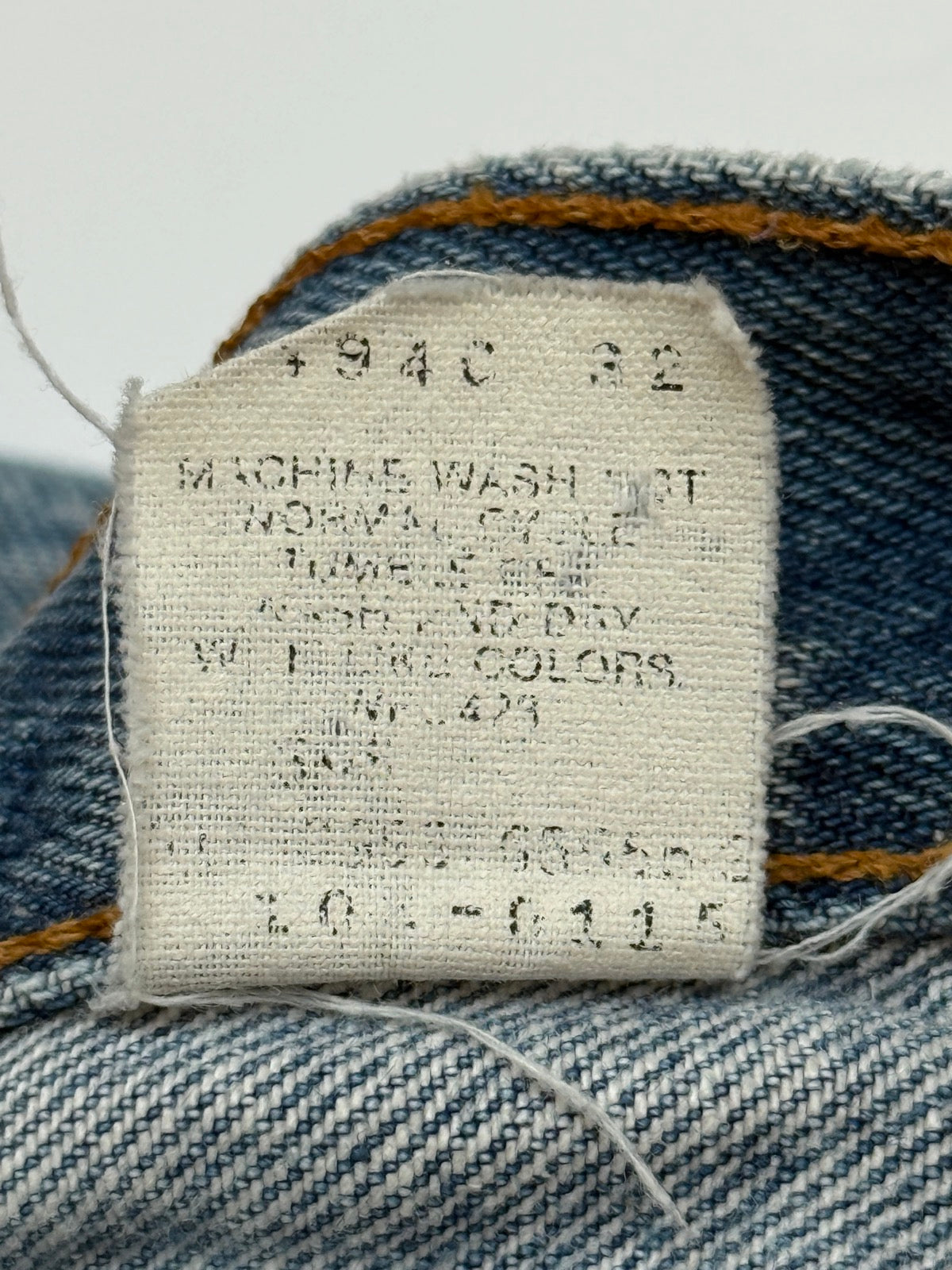Vintage 1992 Levi's 501 Distressed Denim Jeans Kids Size 5