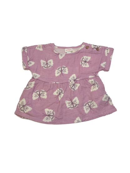 Cat & Jack Butterfly Muslin Dress 12M
