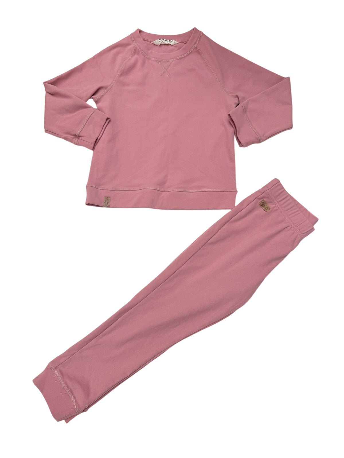 Jan & Jul Pink Fleece Base Layer Set 5T