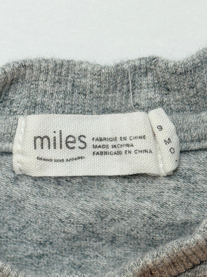 Miles Kids Gray Pocket T-Shirt 9M