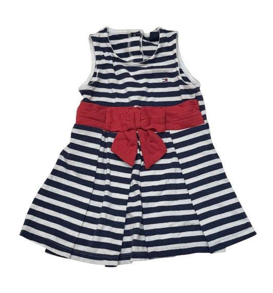 Tommy Hilfiger Striped Bow Dress 12M