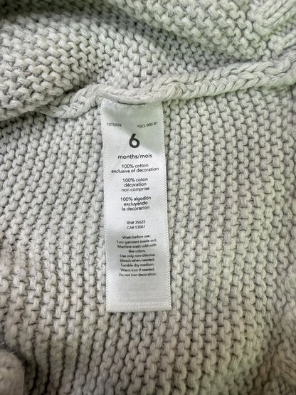 Carter's Gray Bunny Hooded Knit Cardigan 6m