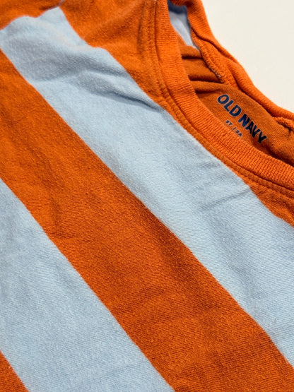 Old Navy Orange Blue Stripe T-Shirt 5T
