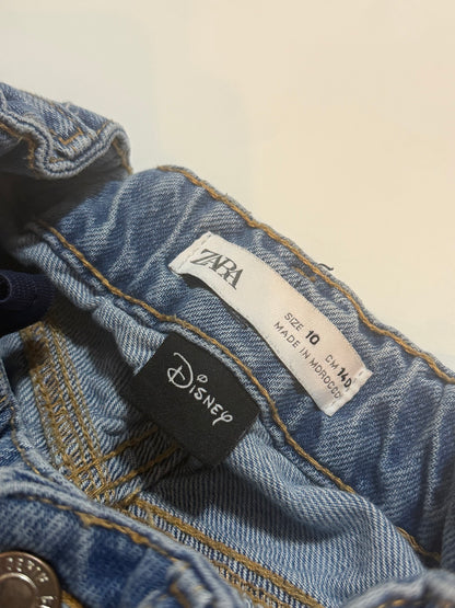 Zara Disney Mickey Mouse Wide Leg Jeans Size 10