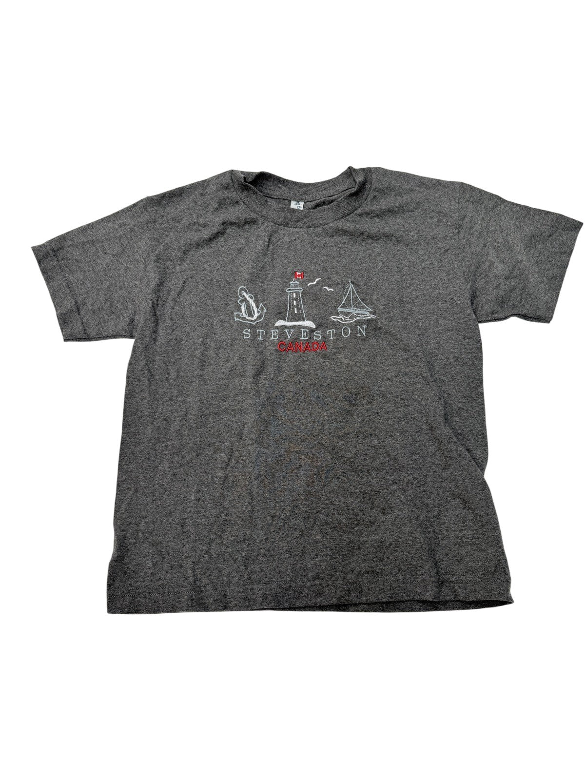 Steveston Canada Embroidered T-Shirt Youth 10-11Y