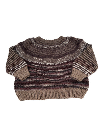 Handmade Striped Knit Sweater 3-4 yr