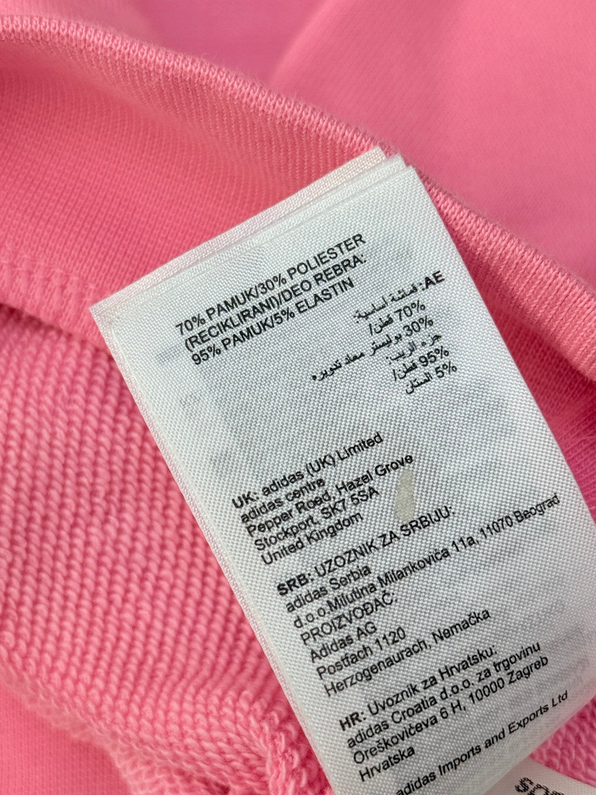 Adidas Originals Pink Trefoil Hoodie Size 3-4Y