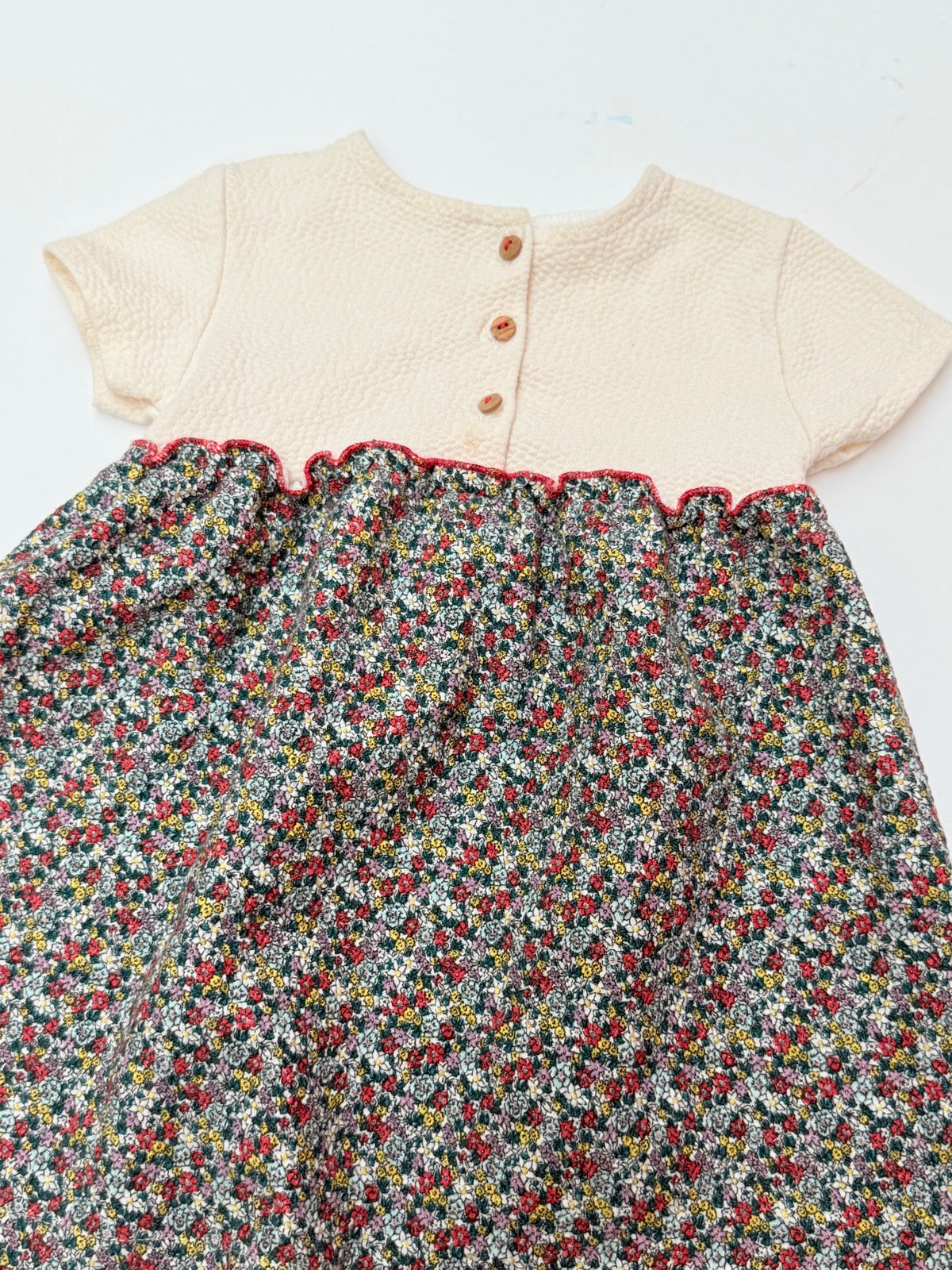 Zara Baby Floral Textured Dress Size 18-24M