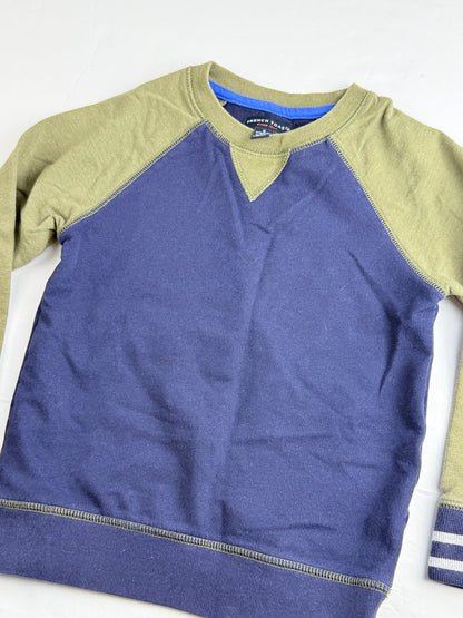 French Toast Navy Olive Raglan Sweatshirt Size 5