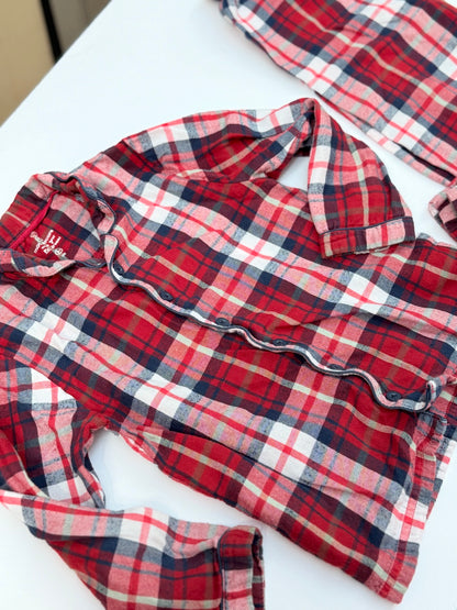 Mothercare Plaid Flannel Pajama Set 5-6y