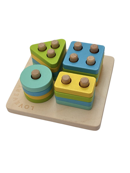 Lovevery Wooden Shape Sorter Puzzle Toy