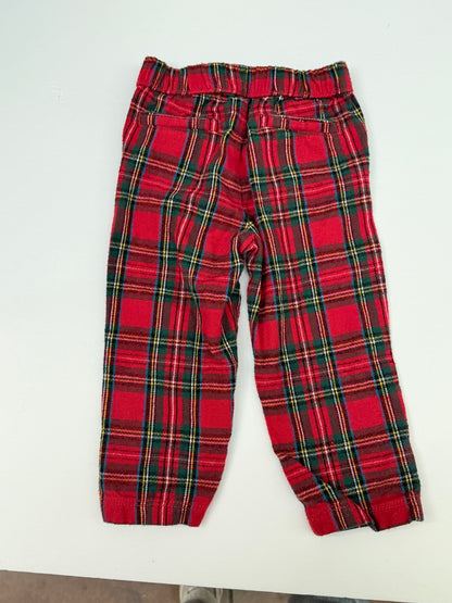 Hatley Red Tartan Plaid Pants 18-24m