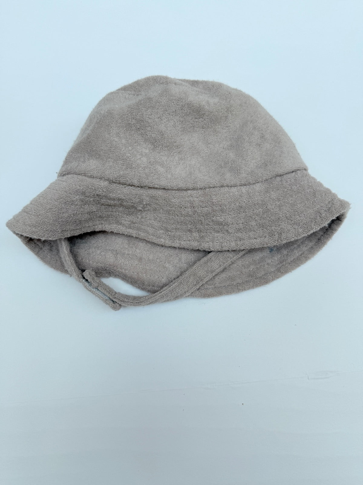 Terry Cloth Baby Bucket Hat with Ties