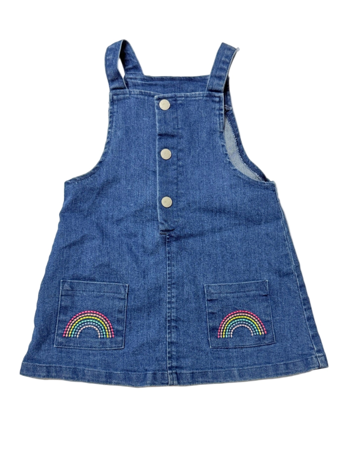 Rainbow Denim Dress 24m