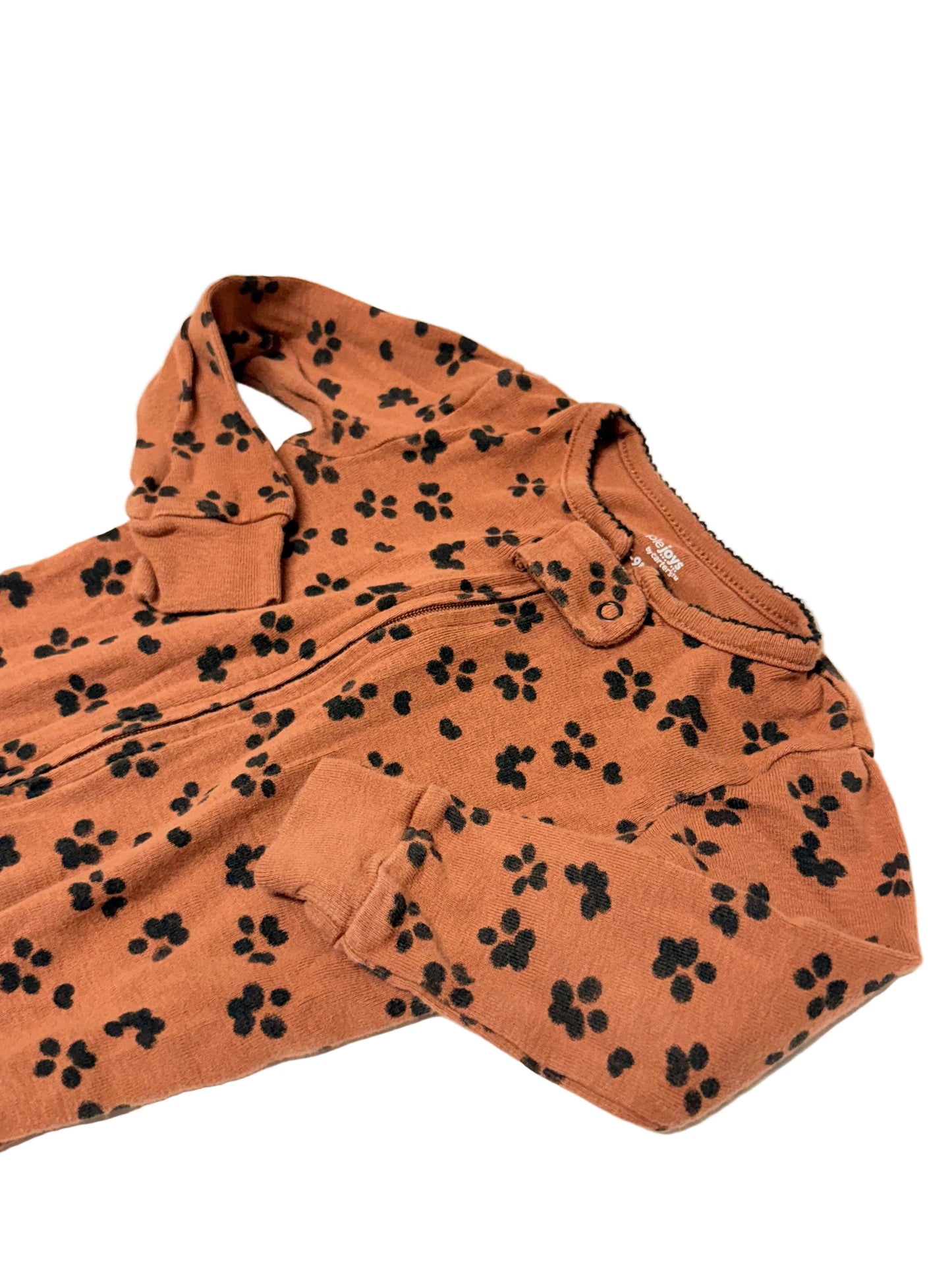 Simple Joys by Carter’s Baby Footed Pajama Sleeper | Speckled Print | Rust | Size 6–9M