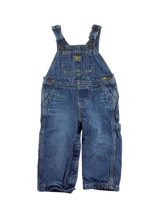 OshKosh B'gosh Denim Overalls 12M