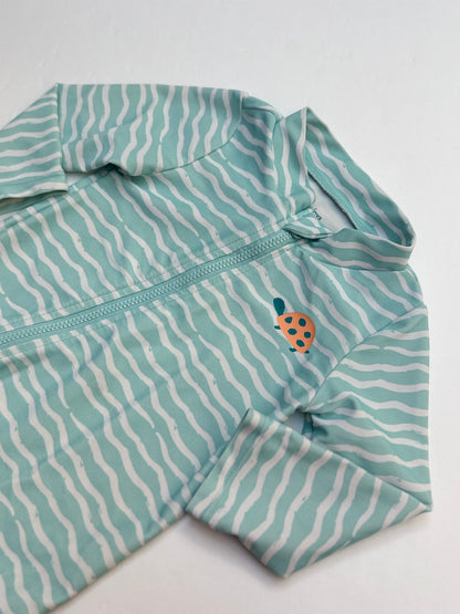 Simple Joys by Carter's Turtle Rashguard Romper 3-6M