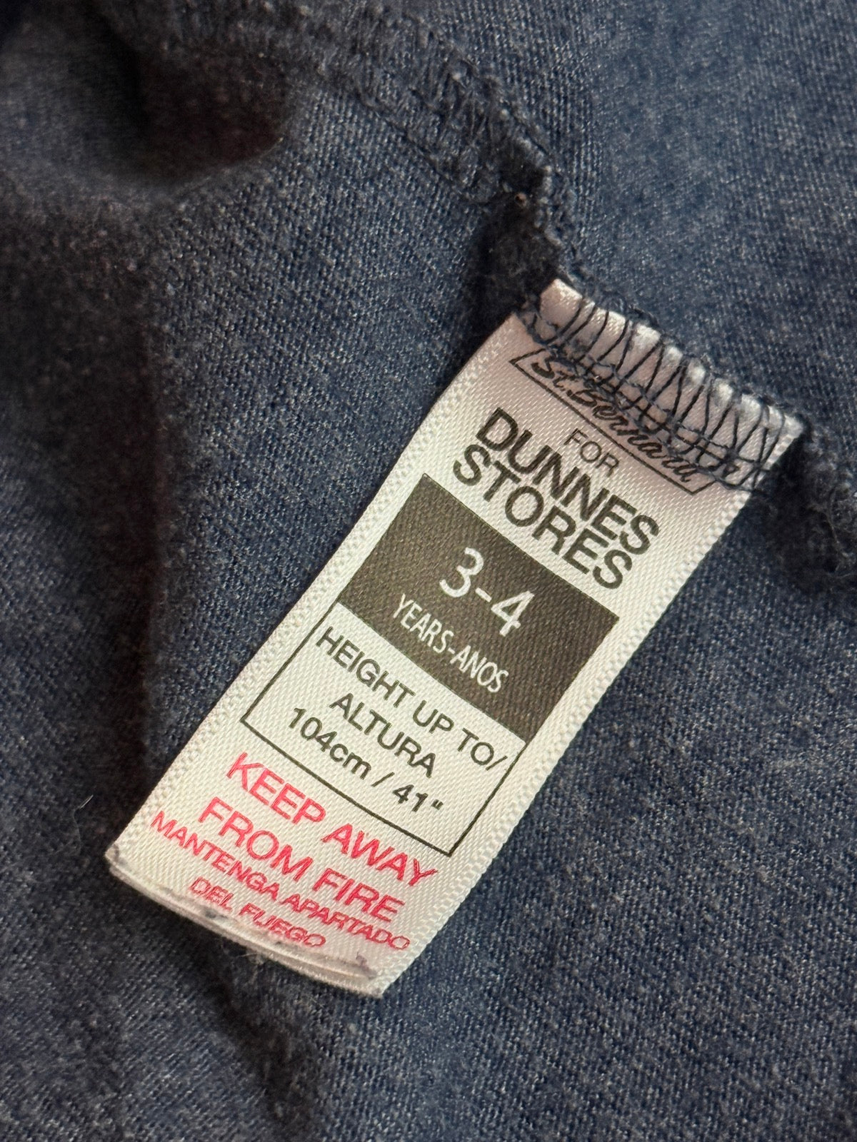 Dunnes Stores Unicorn Navy Long Sleeve Top 3-4y