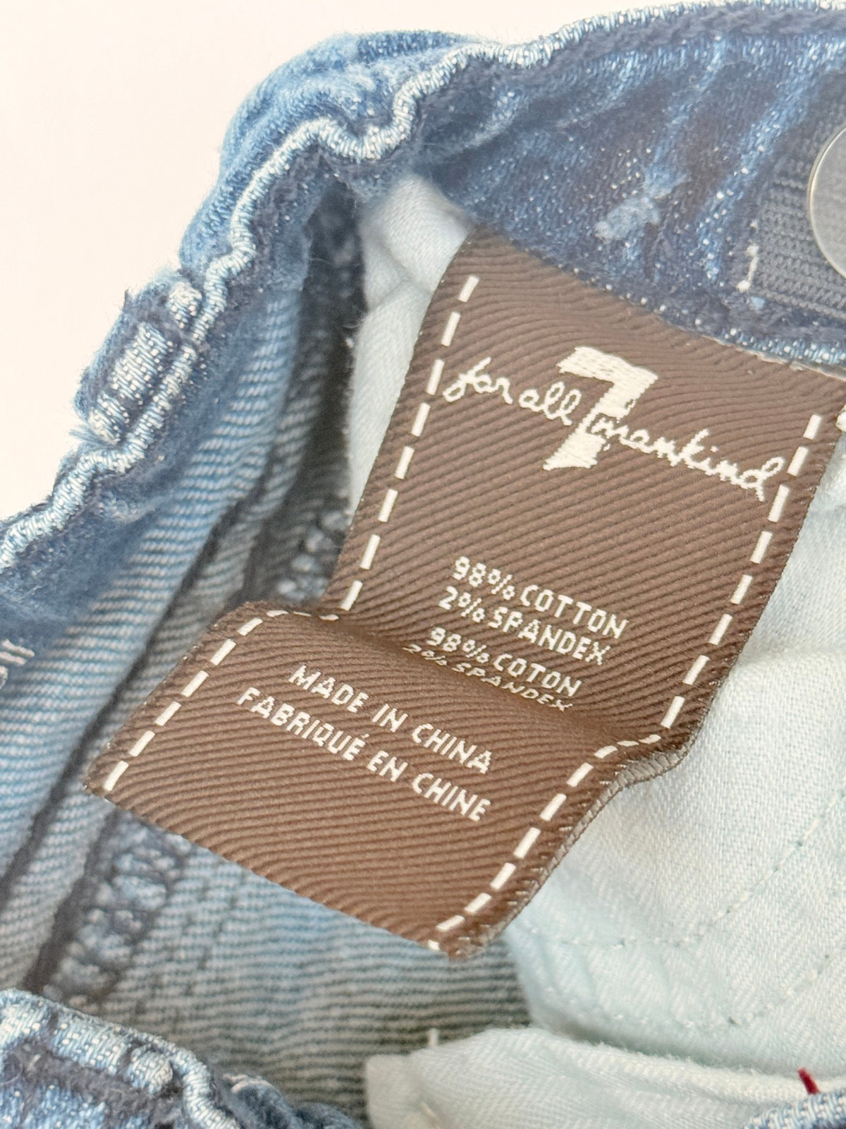 7 For All Mankind Sunny Crop Roll Jeans 12M
