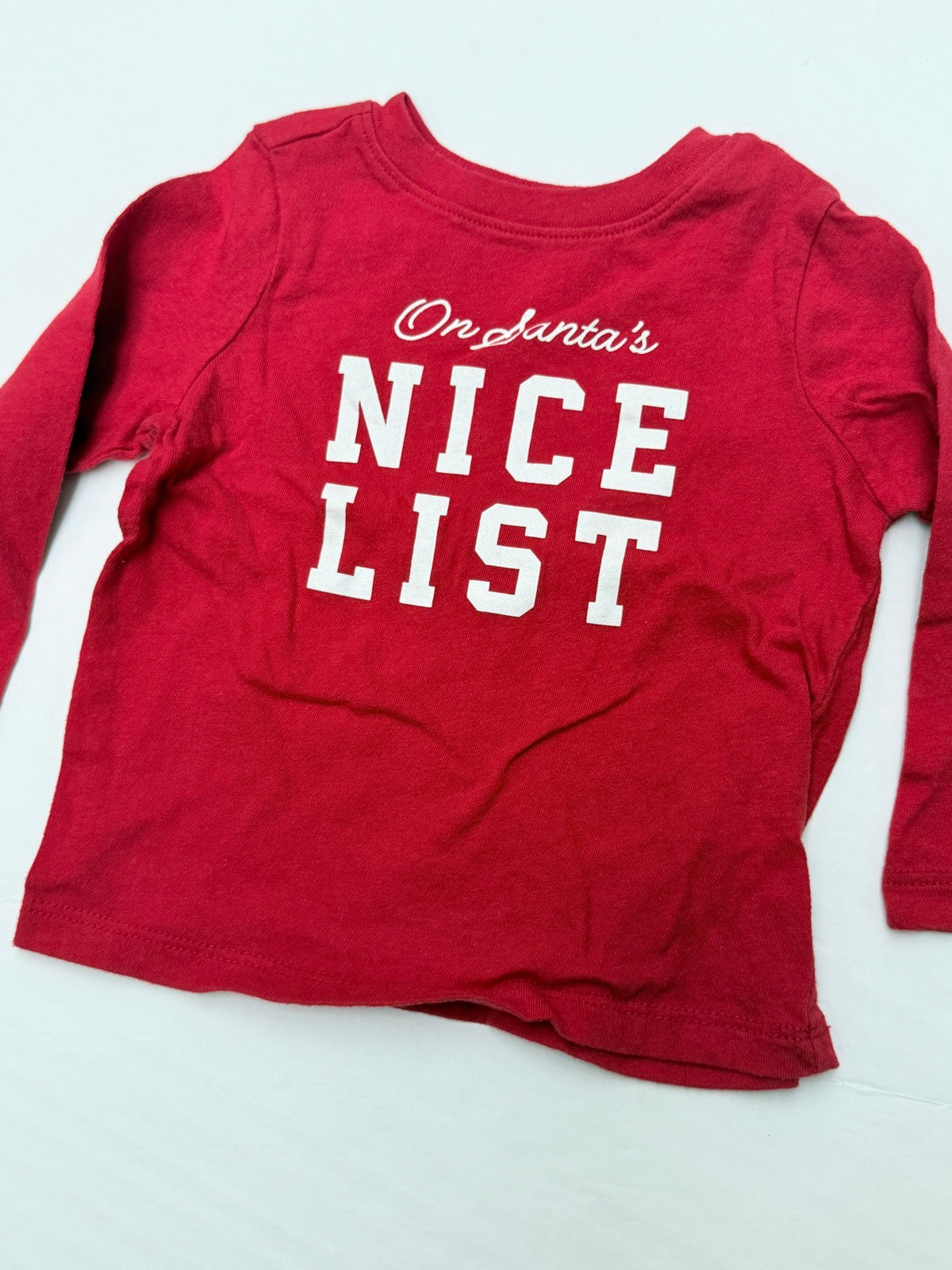 Old Navy Nice List Christmas T-Shirt 12-18M