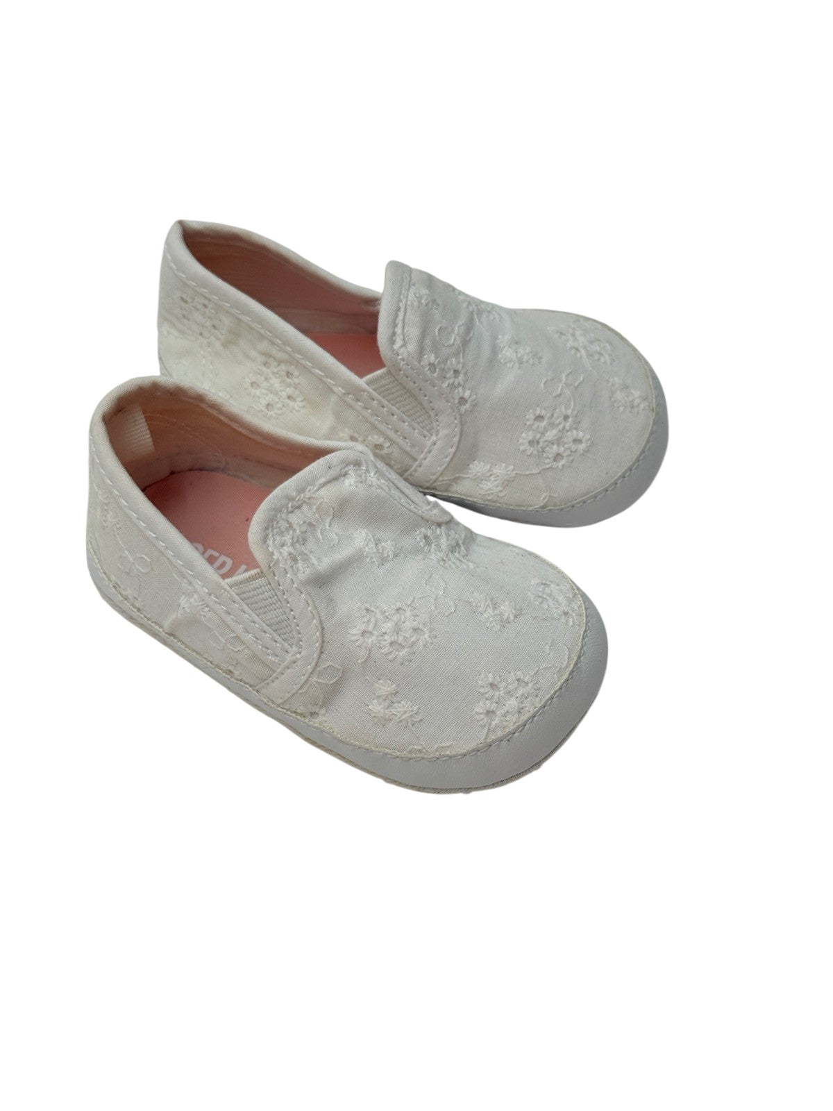 Old Navy Floral Eyelet Slip-On Baby Shoes 6-12M