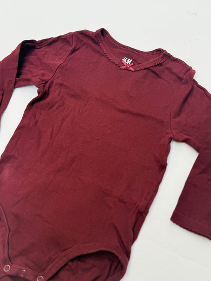 H&M Organic Cotton Bodysuit 12-18M