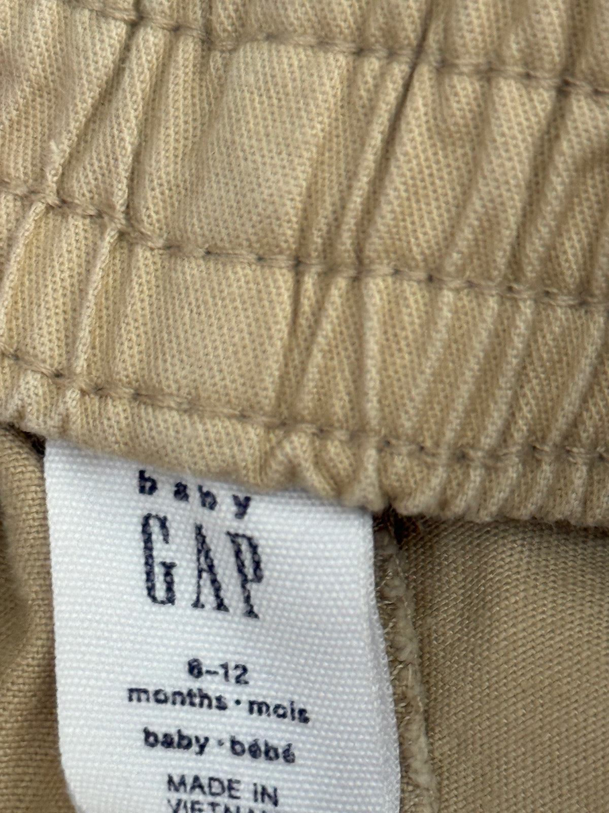 Gap Khaki Jogger Shorts 6-12M
