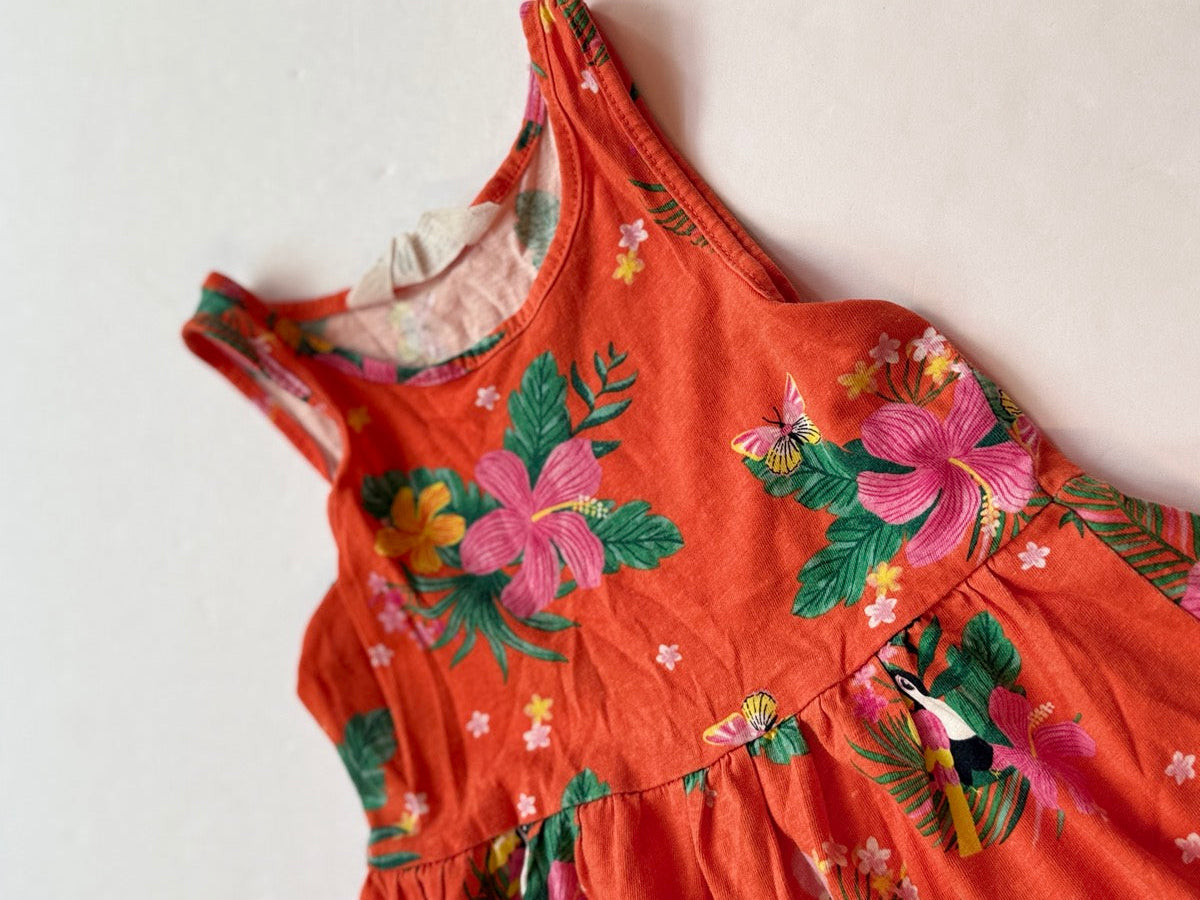 H&M Tropical Floral Dress Size 3 4T